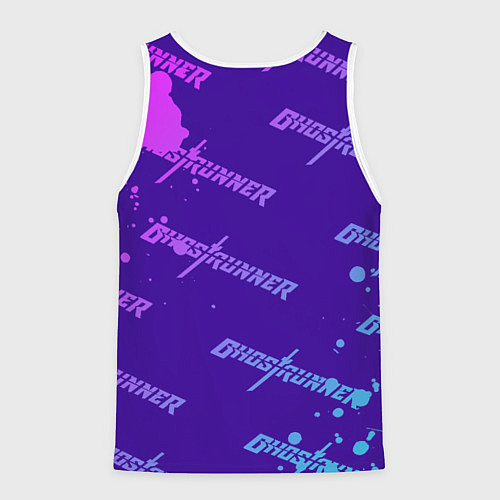 Мужская майка без рукавов Ghostrunner узор / 3D-Белый – фото 2