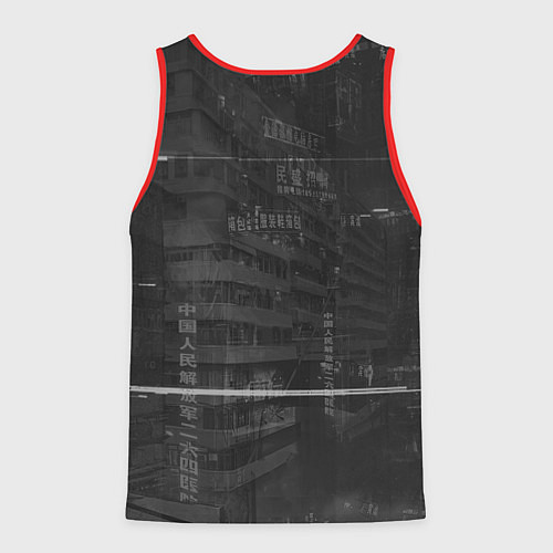 Мужская майка без рукавов Ghostrunner / 3D-Красный – фото 2