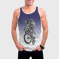 Майка-безрукавка мужская BMX, цвет: 3D-белый — фото 2