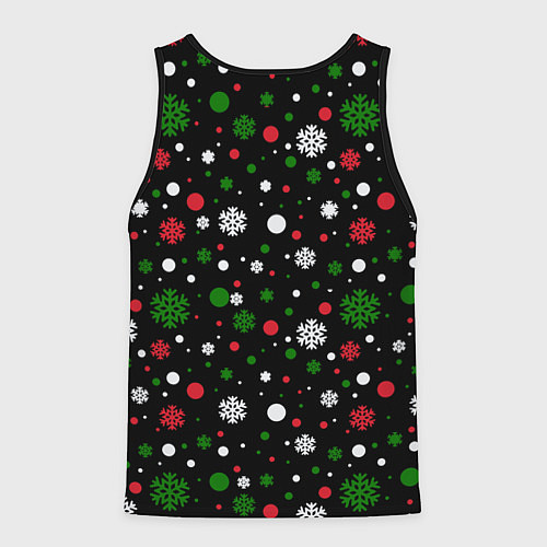 Мужская майка без рукавов Бык - олень / 3D-Черный – фото 2