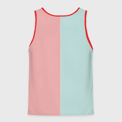 Мужская майка без рукавов Кактусы / 3D-Красный – фото 2