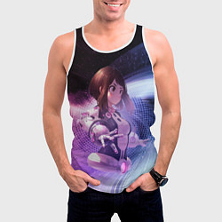 Майка-безрукавка мужская Урарака, Очако, цвет: 3D-белый — фото 2