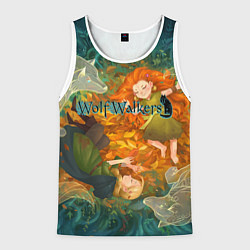 Майка-безрукавка мужская Легенда о волках, цвет: 3D-белый