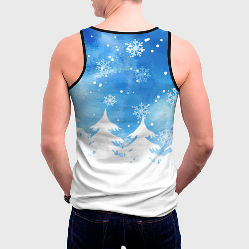 Мужская майка без рукавов HO HO HO! СЪУКА / 3D-Черный – фото 4