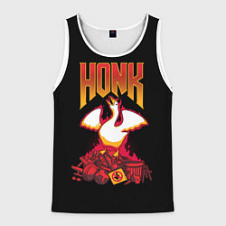 Майка-безрукавка мужская HONK Goose, цвет: 3D-белый