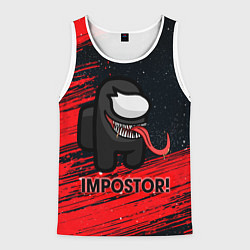 Майка-безрукавка мужская AMONG US, цвет: 3D-белый