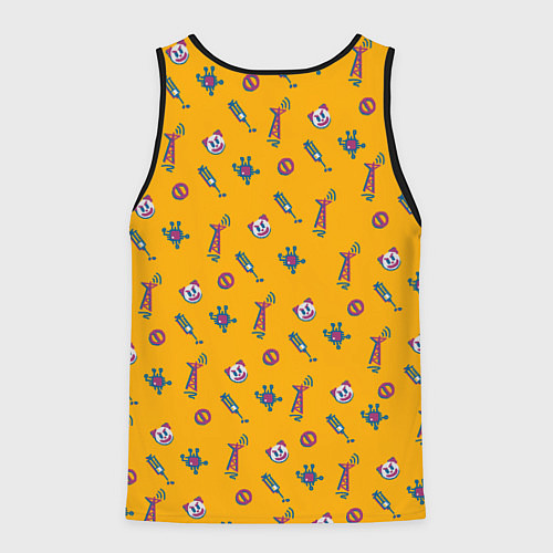 Мужская майка без рукавов Бесплатный цирк / 3D-Черный – фото 2