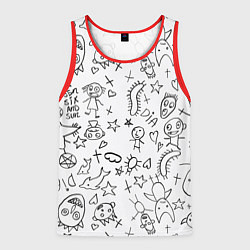 Майка-безрукавка мужская DIE ANTWOORD, цвет: 3D-красный