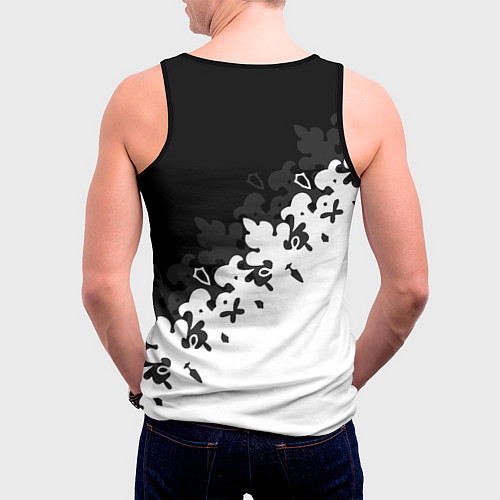 Мужская майка без рукавов NIER AUTOMATA / 3D-Черный – фото 4