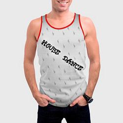 Майка-безрукавка мужская House Dance, цвет: 3D-красный — фото 2
