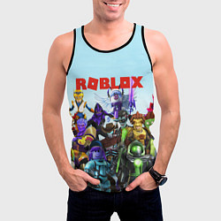 Майка-безрукавка мужская ROBLOX, цвет: 3D-черный — фото 2