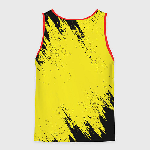 Мужская майка без рукавов Cyberpunk 2077 / 3D-Красный – фото 2