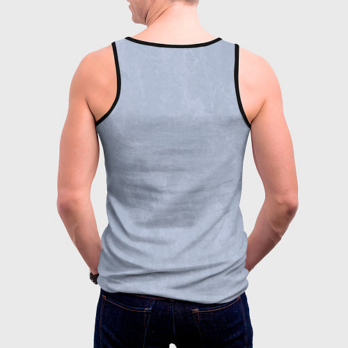 Мужская майка без рукавов Cyberpunk 2077 / 3D-Черный – фото 4