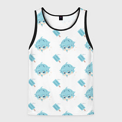 Майка-безрукавка мужская Genshin Impact, цвет: 3D-черный