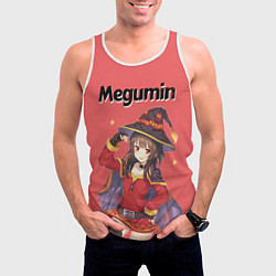 Майка-безрукавка мужская Megumin, цвет: 3D-белый — фото 2