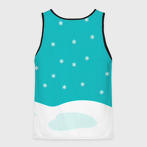 Мужская майка без рукавов 2021 год быка / 3D-Черный – фото 2