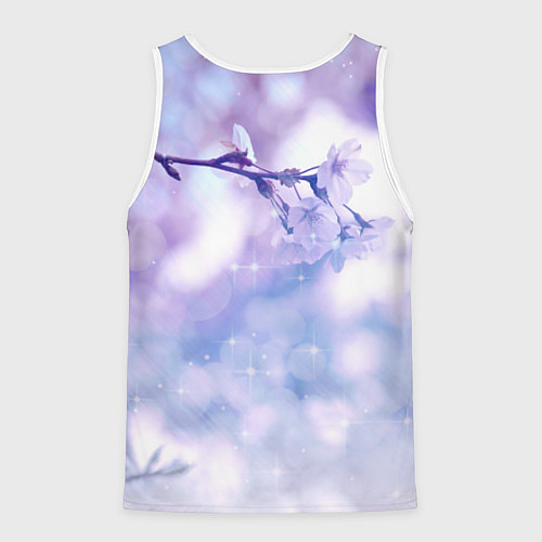 Мужская майка без рукавов Эмилия / 3D-Белый – фото 2