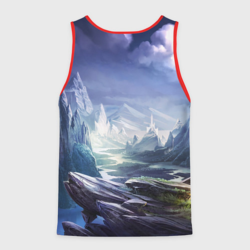 Мужская майка без рукавов Mobile Legends: Bang Bang / 3D-Красный – фото 2