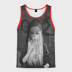 Майка-безрукавка мужская Zero Two, цвет: 3D-красный