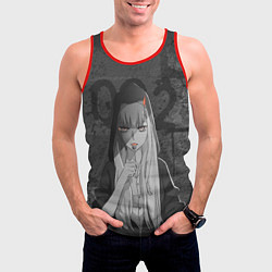 Майка-безрукавка мужская Zero Two, цвет: 3D-красный — фото 2