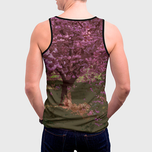 Мужская майка без рукавов Zero Two / 3D-Черный – фото 4