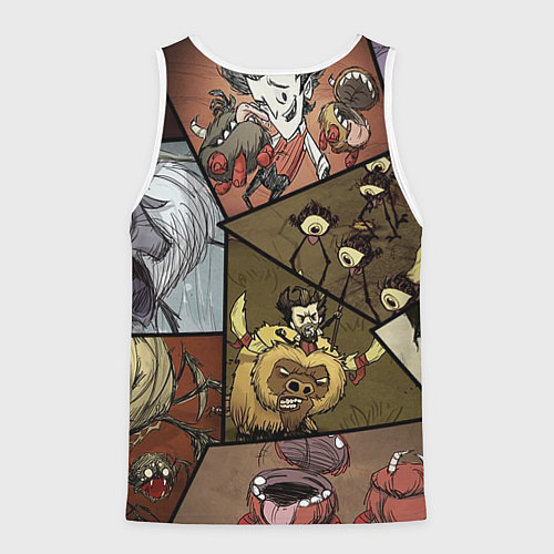 Мужская майка без рукавов Dont Starve / 3D-Белый – фото 2