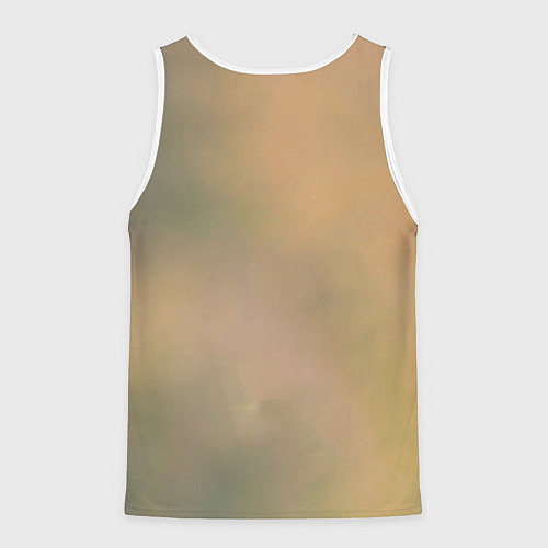 Мужская майка без рукавов СОВЕНОК / 3D-Белый – фото 2