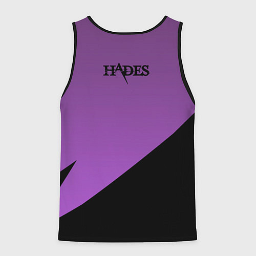 Мужская майка без рукавов Hades - Дионис / 3D-Черный – фото 2