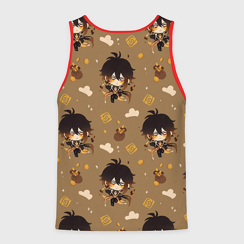 Мужская майка без рукавов Чиби Чжун Ли / 3D-Красный – фото 2