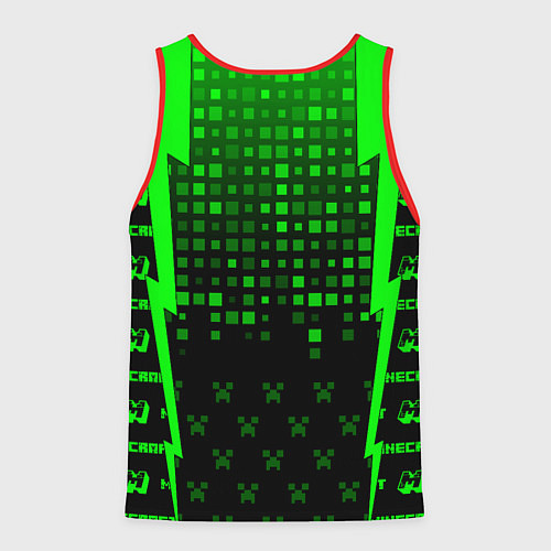 Мужская майка без рукавов Minecraft / 3D-Красный – фото 2