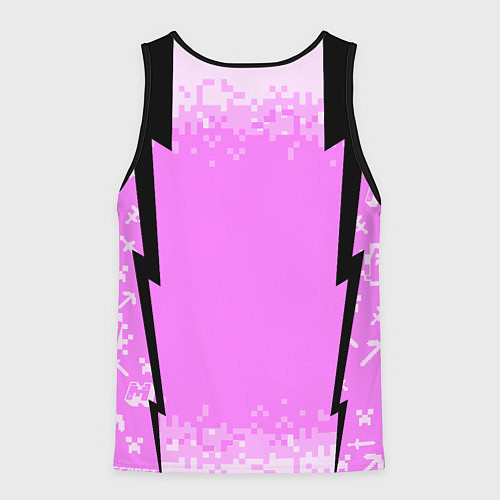 Мужская майка без рукавов Minecraft / 3D-Черный – фото 2