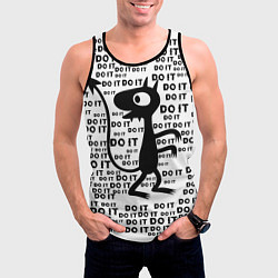 Майка-безрукавка мужская Люси, цвет: 3D-черный — фото 2