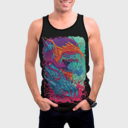 Майка-безрукавка мужская Hyper beast art, цвет: 3D-черный — фото 2
