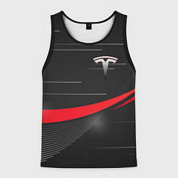 Майка-безрукавка мужская TESLA ABSTRACT ТЕСЛА СПОРТ, цвет: 3D-черный