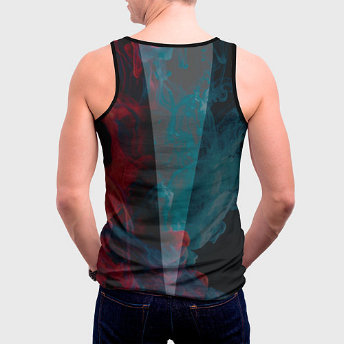 Мужская майка без рукавов RUST ALWAYS ONLINE РАСТ / 3D-Черный – фото 4