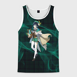 Майка-безрукавка мужская Genshin Impact - Venti, цвет: 3D-белый