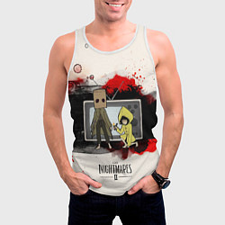 Майка-безрукавка мужская Little Nightmares 2, цвет: 3D-белый — фото 2