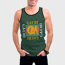 Майка-безрукавка мужская GACHI GUCCI, цвет: 3D-черный — фото 2