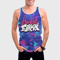 Майка-безрукавка мужская Friday Night Funkin, цвет: 3D-белый — фото 2