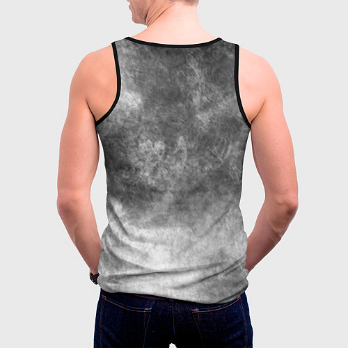 Мужская майка без рукавов Cartoon cat / 3D-Черный – фото 4