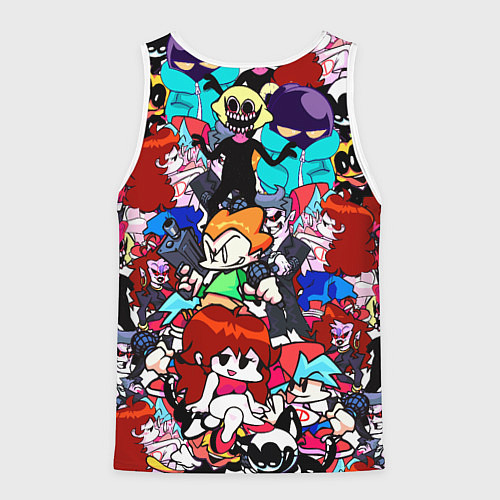 Мужская майка без рукавов FRIDAY NIGHT FUNKIN / 3D-Белый – фото 2