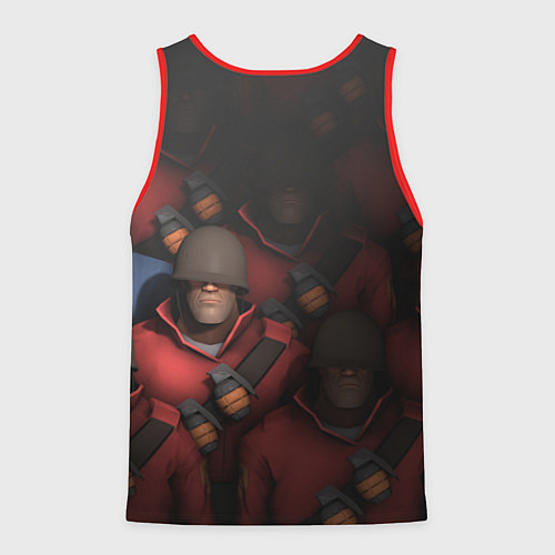 Мужская майка без рукавов Team Fortress / 3D-Красный – фото 2