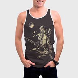 Майка-безрукавка мужская Fallout New Vegas, цвет: 3D-белый — фото 2