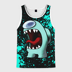 Майка-безрукавка мужская AMONG US АМОНГ АС, цвет: 3D-белый