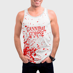Майка-безрукавка мужская Cannibal corpse, цвет: 3D-белый — фото 2
