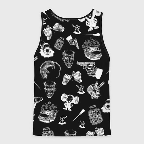 Мужская майка без рукавов КРОВОСТОК ТАТУИРОВКИ / 3D-Черный – фото 2