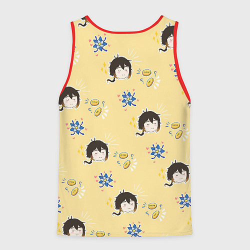 Мужская майка без рукавов Чиби Чжун Ли / 3D-Красный – фото 2