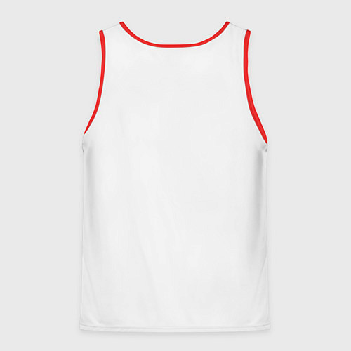 Мужская майка без рукавов Лайка СССР / 3D-Красный – фото 2