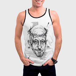 Майка-безрукавка мужская Кровосток, цвет: 3D-черный — фото 2