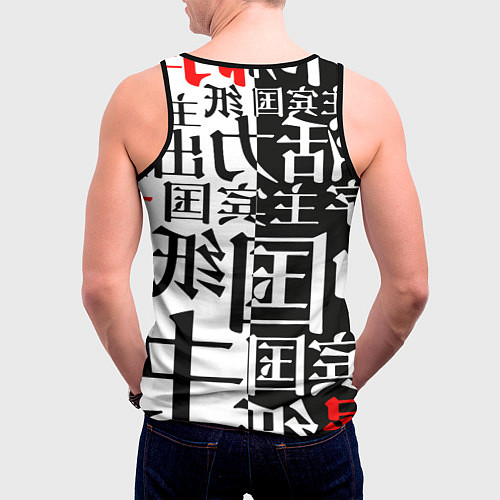 Мужская майка без рукавов МАСКА ТАНДЖИРО КАМАДО / 3D-Черный – фото 4